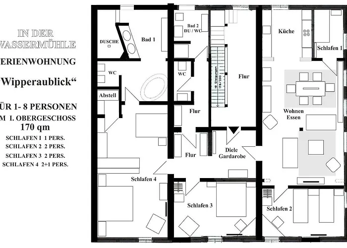 Wipperaublick In Der Oldenstaedter Wassermuehle Appartement Uelzen